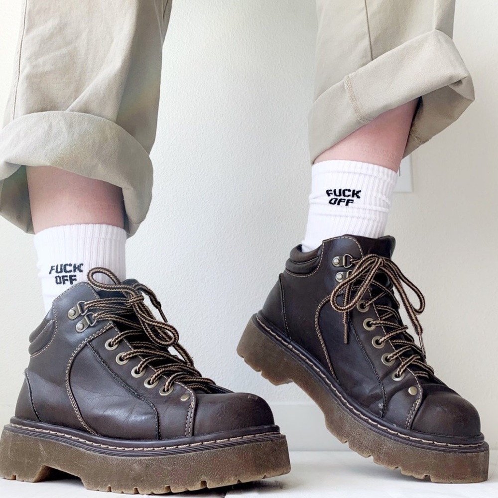 Vintage Lower East Side Platform Chunky leather